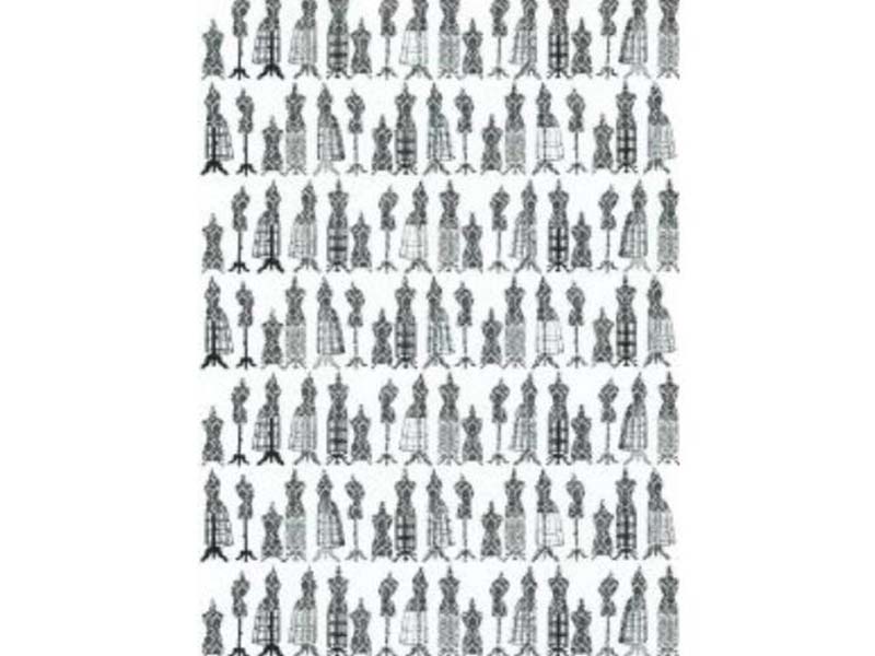 Štampani filc - Manichini bianco e nero