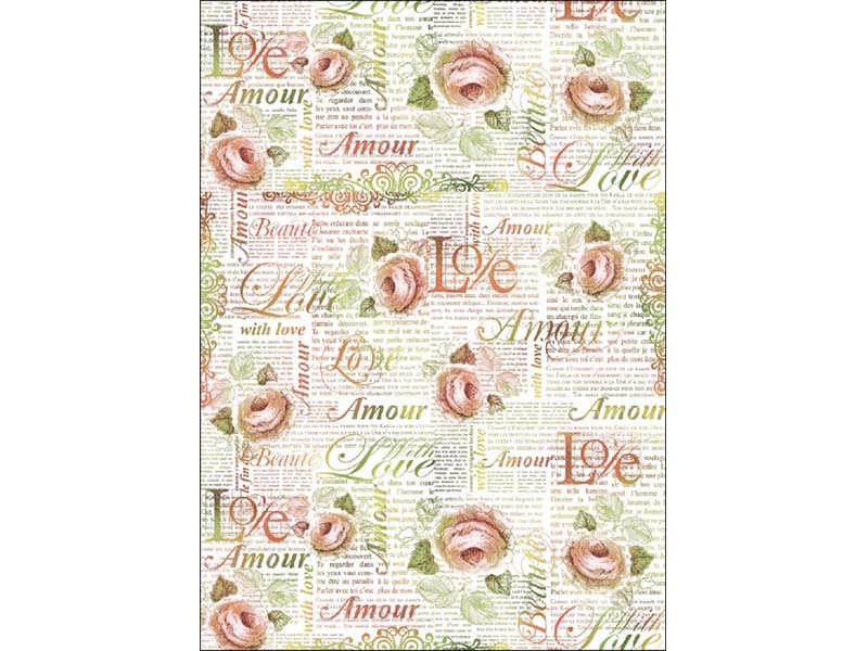 Štampani filc - Rose love