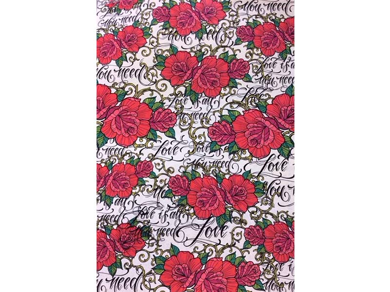 Štampani filc - Rose tatoo