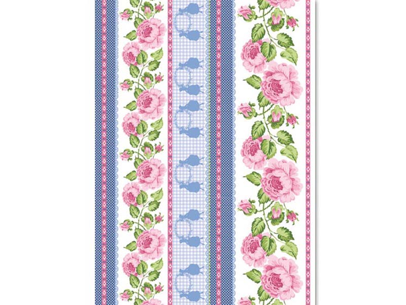 Štampani filc -   Roses' Bordure