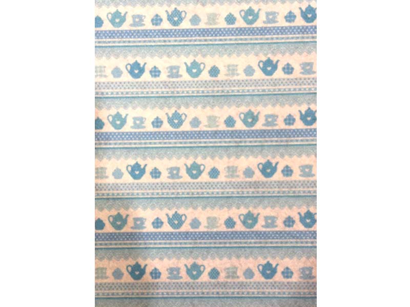 Štampani filc - Teapot blue