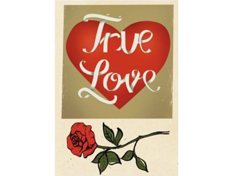Štampani filc - True Love