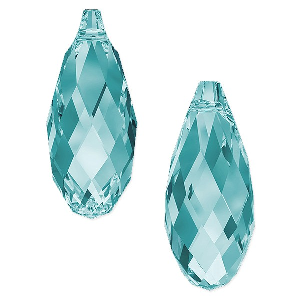 Swarovski Briolette pandant-plava