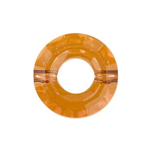 Swarovski Ring Bead- narandzasta