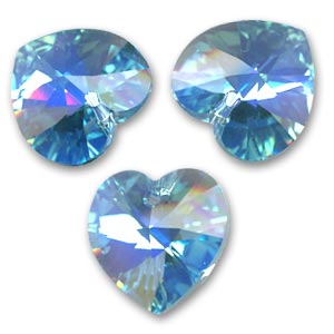 Swarovski XILION Heart Pendant- plava