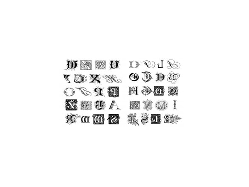 TRANSFER PAPIR A4-Mixed Alphabet