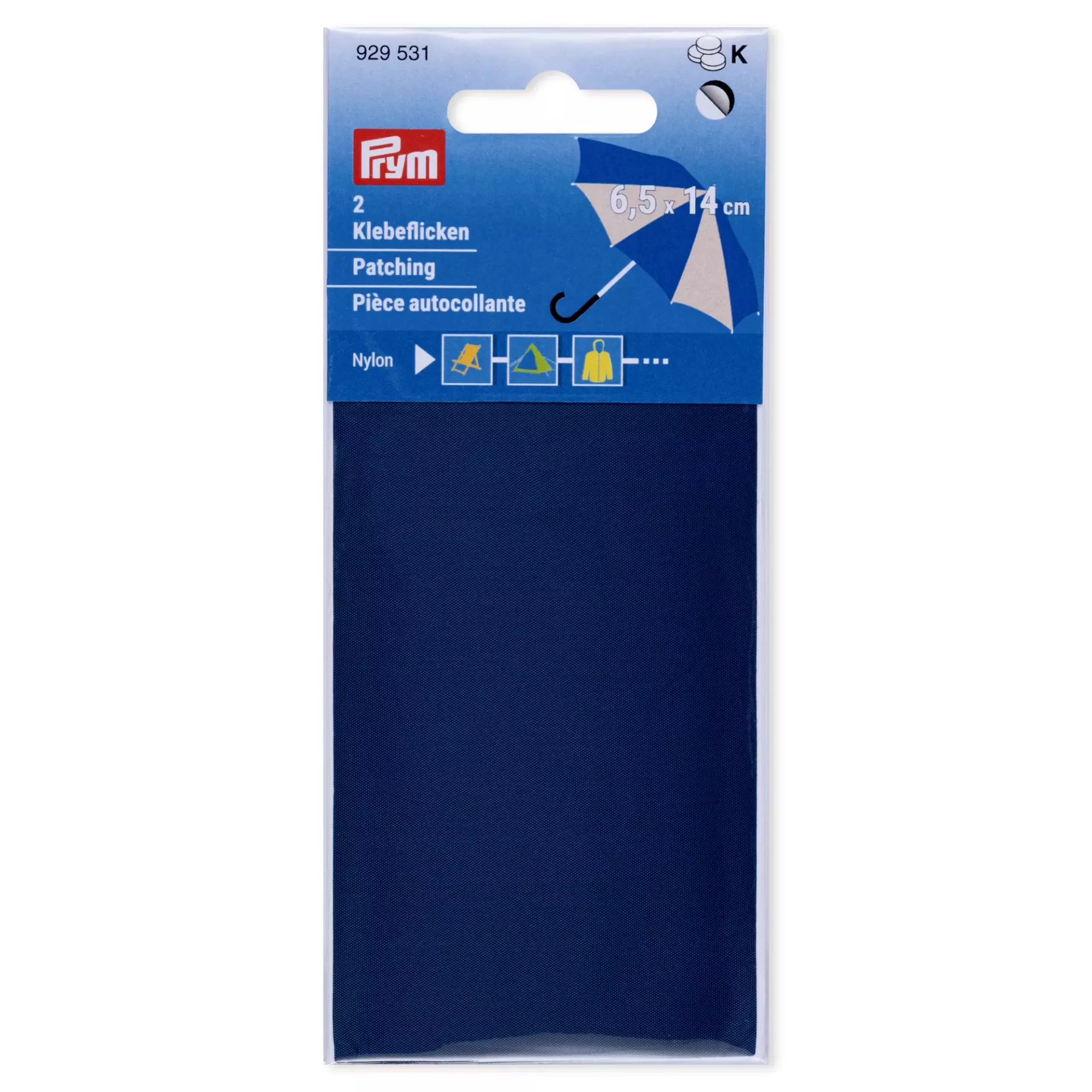 Zakrpa Nylon 6,5x14cm plava