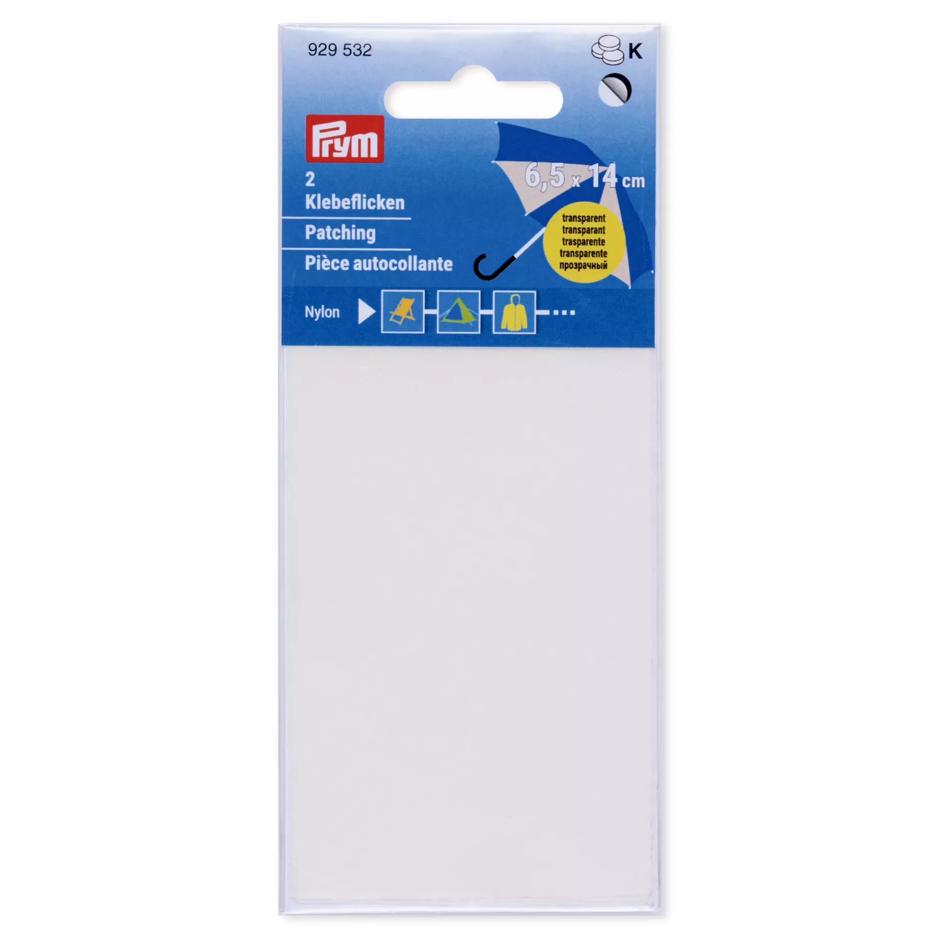 Zakrpa Nylon 6,5x14cm transparentna