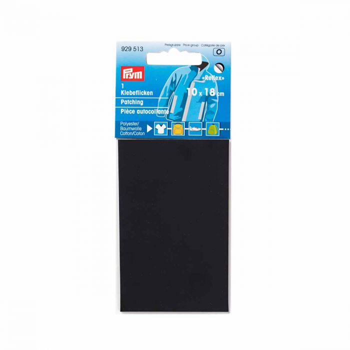 ZAKRPA -REFLECTIVE  CRNA 10x18cm SAMOLEPLJIVA