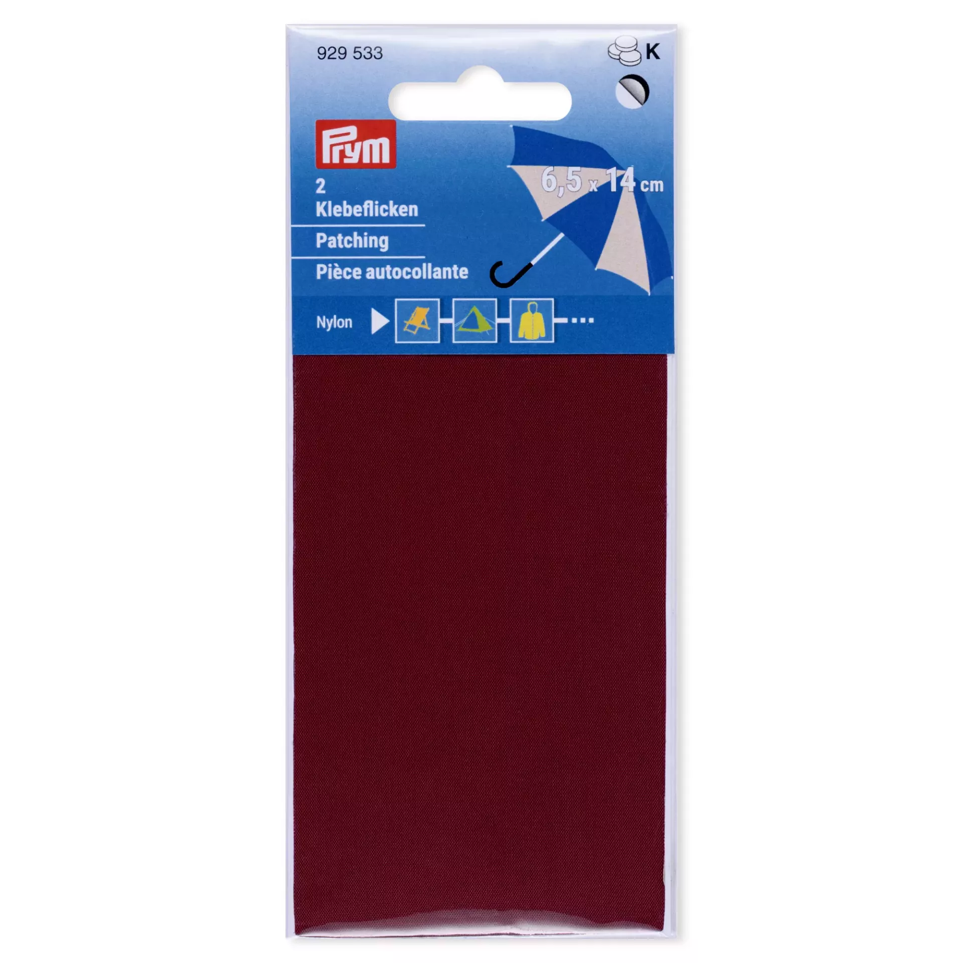 Zakrpe Nylon 6,5x14cm vino crena