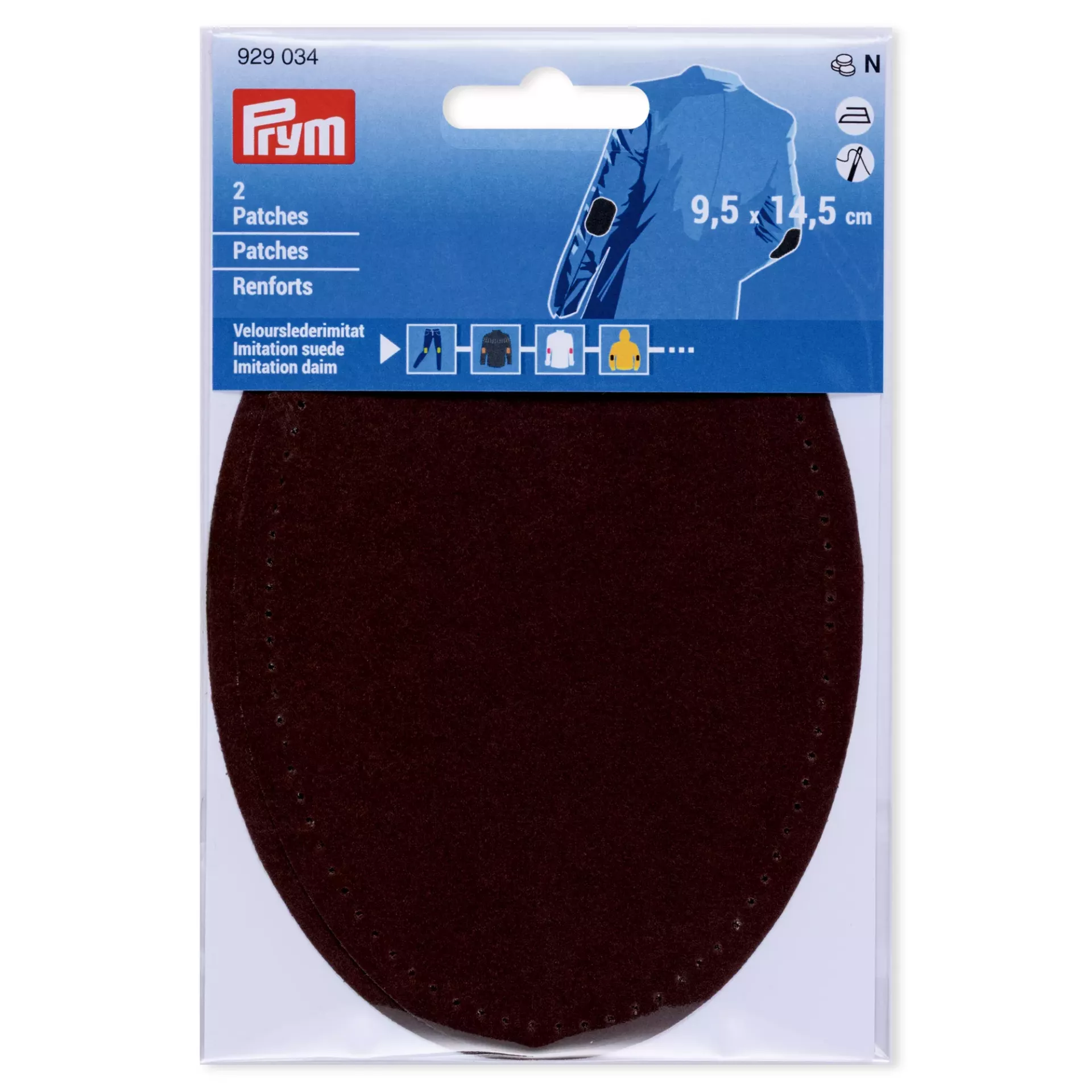 Zakrpe velur-imitacija kože 10x14 t.braon